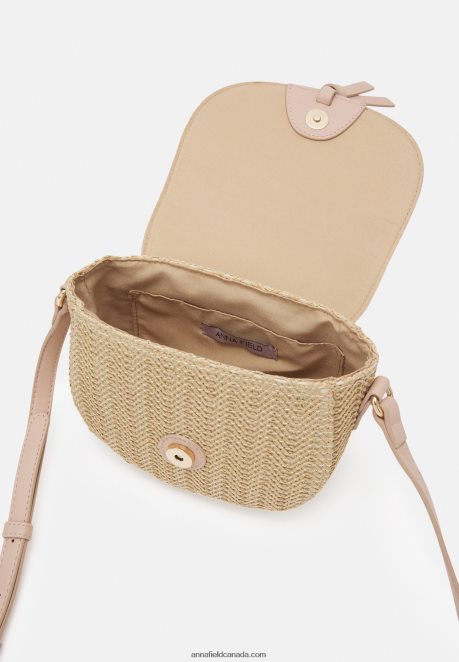 Anna Field Women Across Body Bag Beige/Pink H42J4Z2503