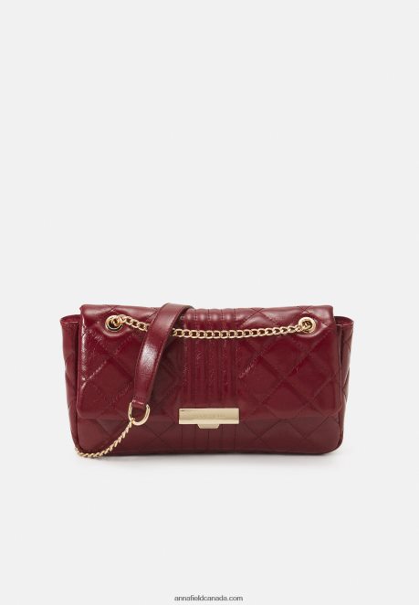 Anna Field Women Across Body Bag Bordeaux H42J4Z2505