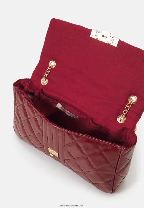 Anna Field Women Across Body Bag Bordeaux H42J4Z2505