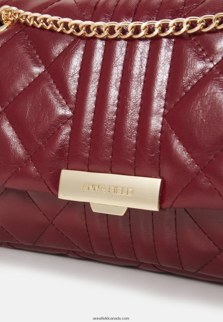 Anna Field Women Across Body Bag Bordeaux H42J4Z2505