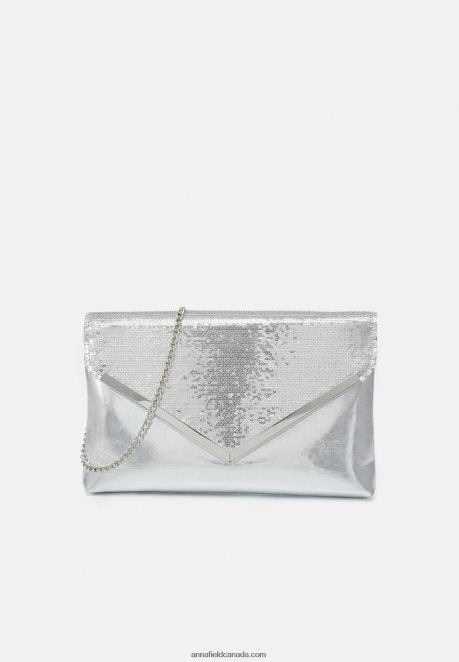 Anna Field Women Clutch 104 Silver H42J4Z2429
