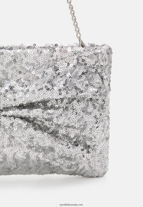 Anna Field Women Clutch 104 Silver H42J4Z2431