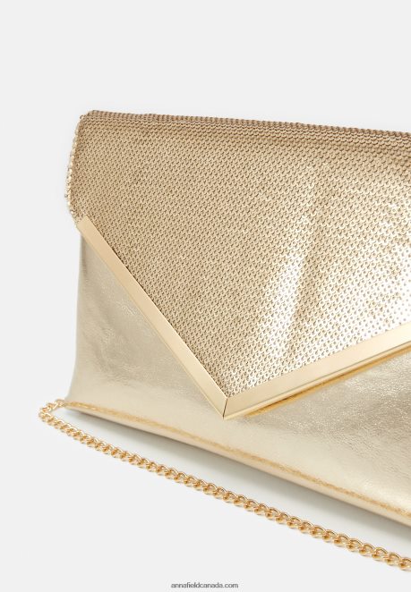 Anna Field Women Clutch 206 Gold H42J4Z2412