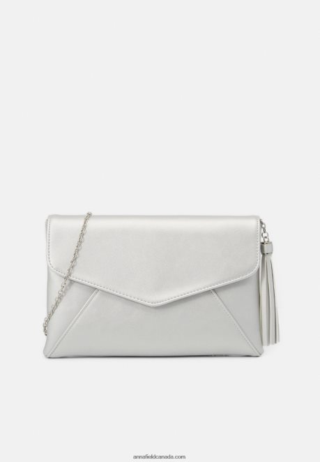 Anna Field Women Clutch 971 Silver-Coloured H42J4Z2444