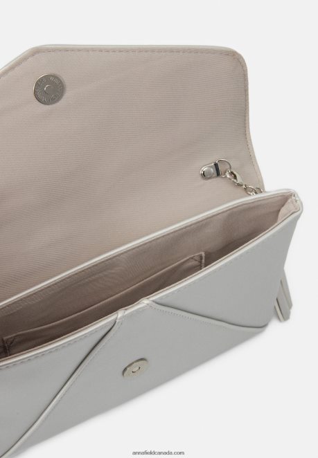 Anna Field Women Clutch 971 Silver-Coloured H42J4Z2444