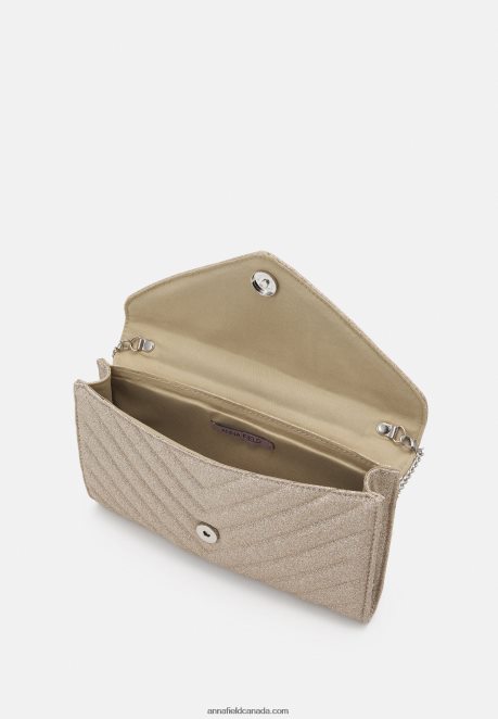 Anna Field Women Clutch Gold-Coloured H42J4Z2427