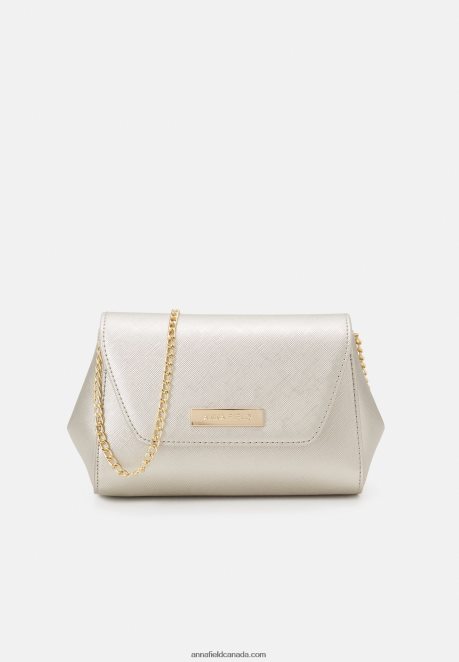 Anna Field Women Clutch Gold-Coloured H42J4Z2447