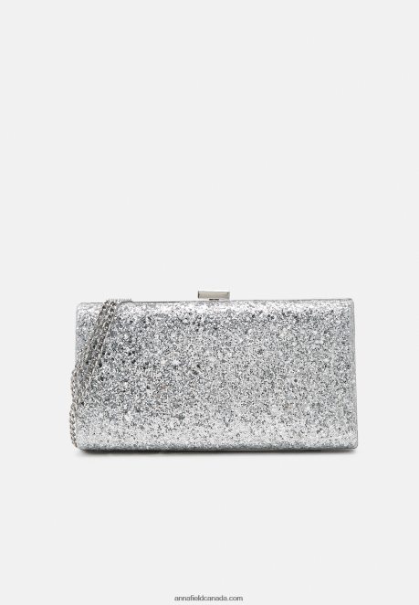 Anna Field Women Clutch Silver H42J4Z2404