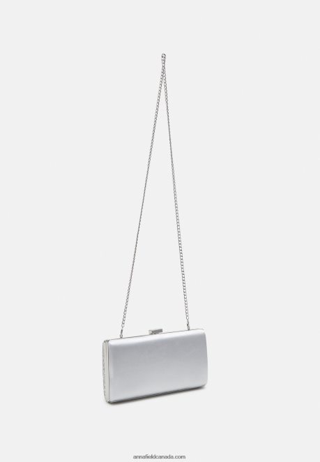 Anna Field Women Clutch Silver H42J4Z2404