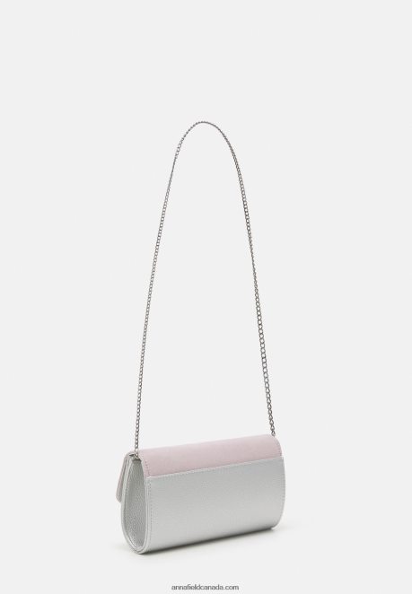 Anna Field Women Clutch Silver H42J4Z2441