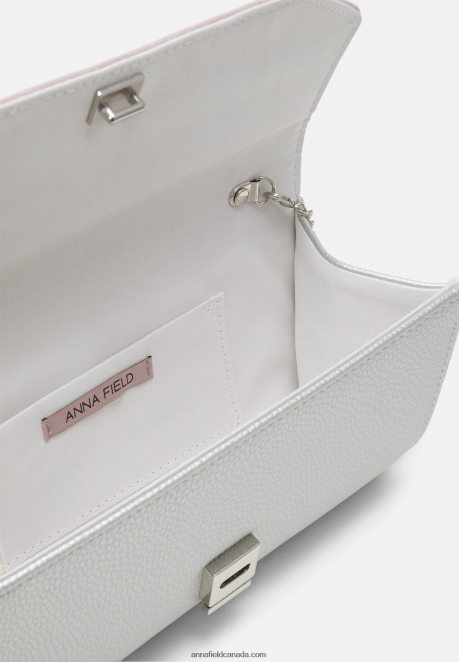 Anna Field Women Clutch Silver H42J4Z2441