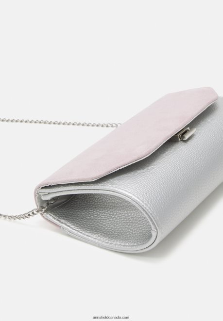 Anna Field Women Clutch Silver H42J4Z2441