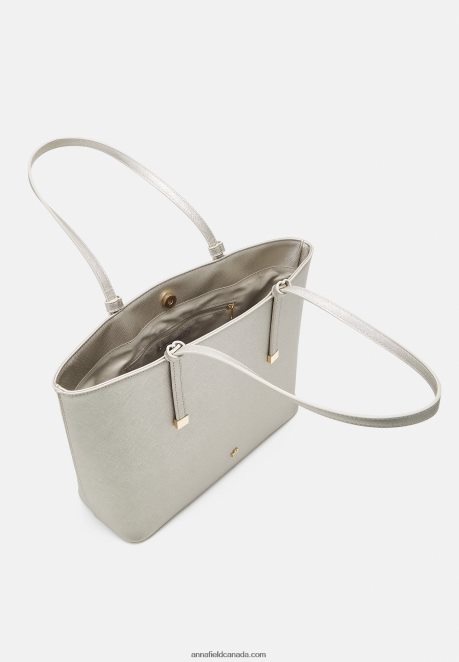 Anna Field Women Handbag Silver-Coloured H42J4Z2351