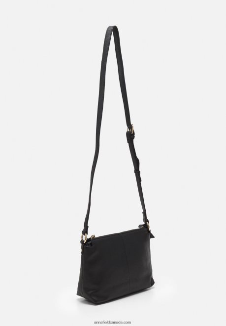 Anna Field Women Leather Across Body Bag Black H42J4Z2538