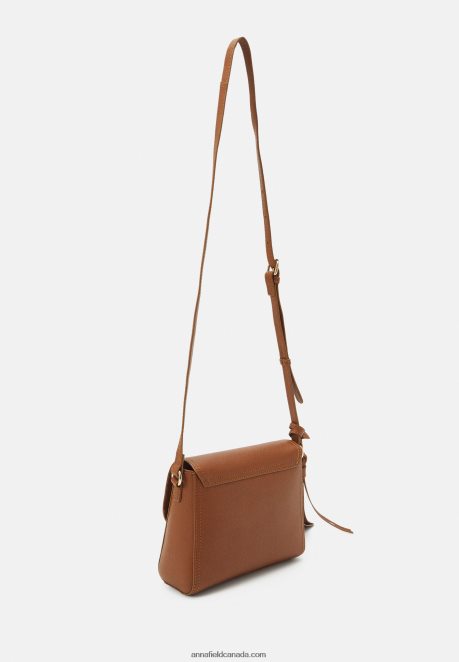 Anna Field Women Leather Across Body Bag Cognac H42J4Z2529
