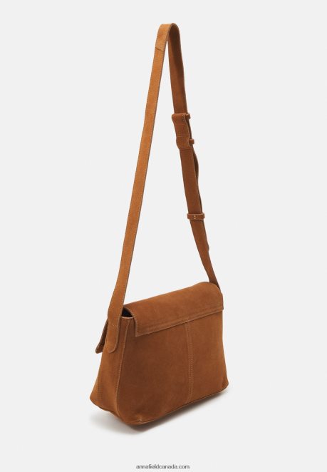 Anna Field Women Leather Across Body Bag Cognac H42J4Z2554