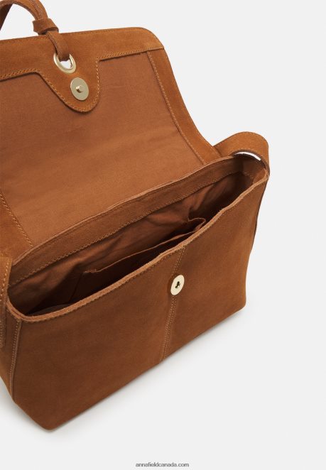 Anna Field Women Leather Across Body Bag Cognac H42J4Z2554
