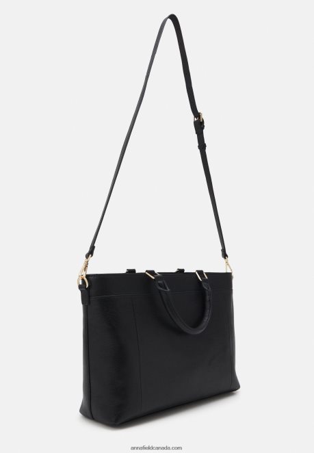 Anna Field Women Leather Briefcase Black H42J4Z2575