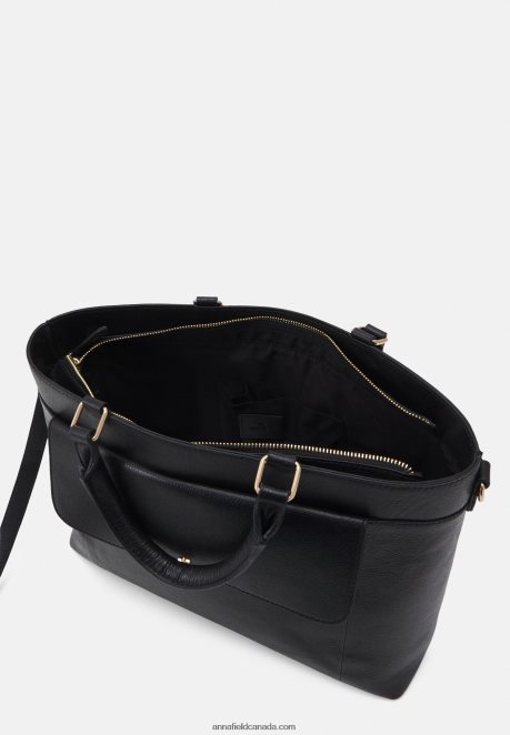 Anna Field Women Leather Briefcase Black H42J4Z2575