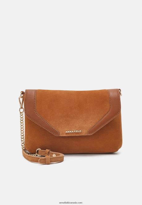 Anna Field Women Leather Clutch Cognac H42J4Z2410