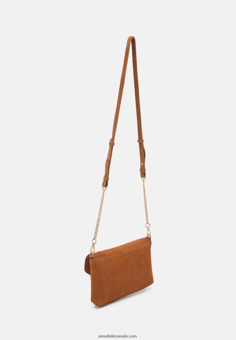 Anna Field Women Leather Clutch Cognac H42J4Z2410