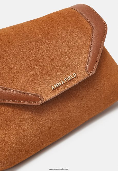 Anna Field Women Leather Clutch Cognac H42J4Z2410
