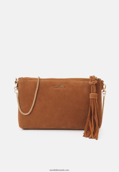 Anna Field Women Leather Clutch Cognac H42J4Z2438