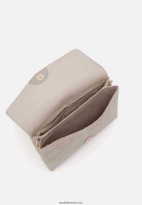 Anna Field Women Leather Clutch Taupe H42J4Z2401