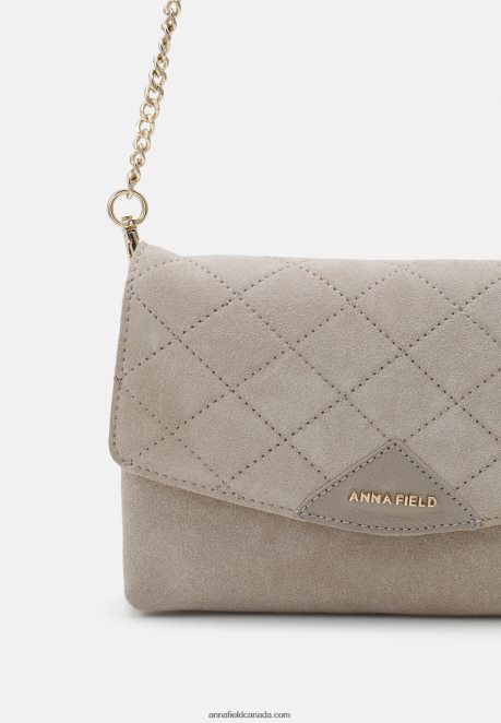 Anna Field Women Leather Clutch Taupe H42J4Z2401