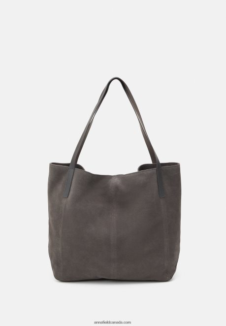 Anna Field Women Leather Handbag Anthracite H42J4Z2303