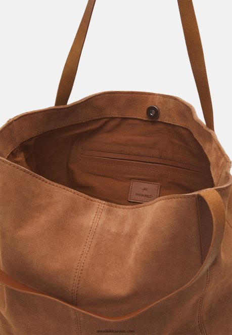 Anna Field Women Leather Handbag Cognac H42J4Z2293