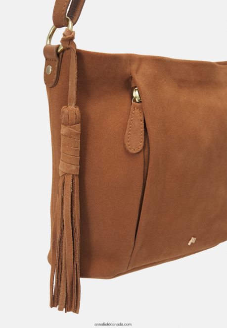 Anna Field Women Leather Handbag Cognac H42J4Z2344