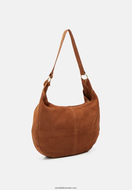 Anna Field Women Leather Handbag Cognac H42J4Z2358