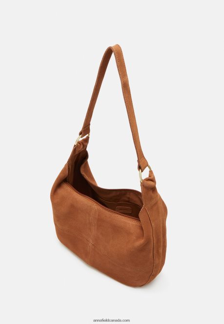 Anna Field Women Leather Handbag Cognac H42J4Z2358