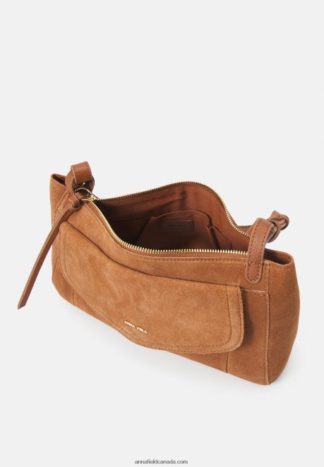 Anna Field Women Leather Handbag Cognac H42J4Z2390