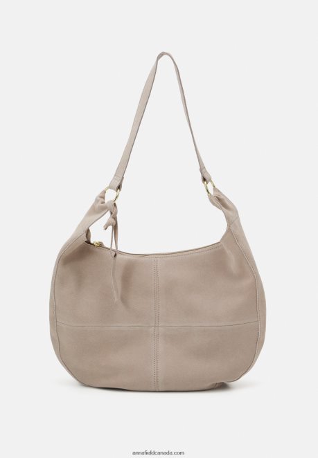 Anna Field Women Leather Handbag Taupe H42J4Z2300