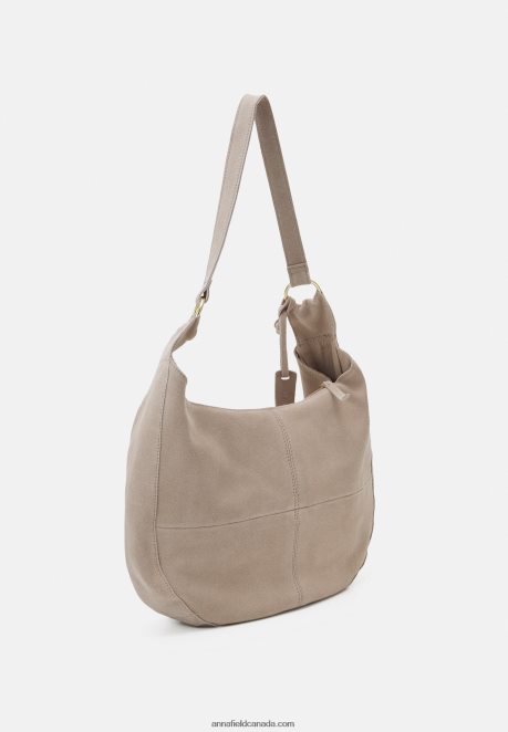 Anna Field Women Leather Handbag Taupe H42J4Z2300