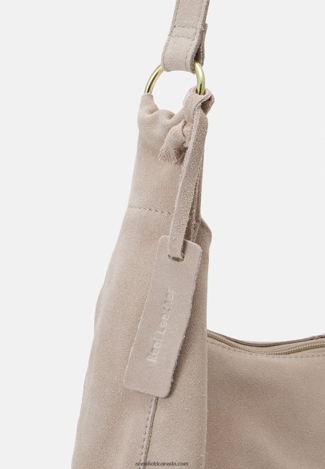 Anna Field Women Leather Handbag Taupe H42J4Z2300