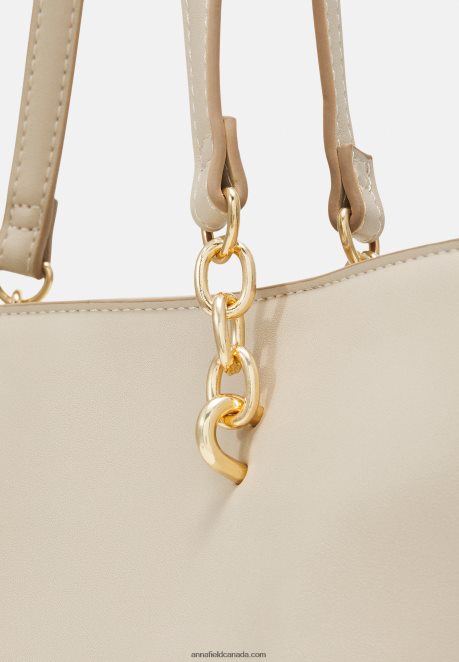Anna Field Women Set Tote Bag Beige H42J4Z2461