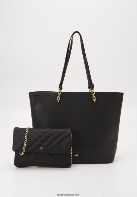Anna Field Women Set Tote Bag Black H42J4Z2468