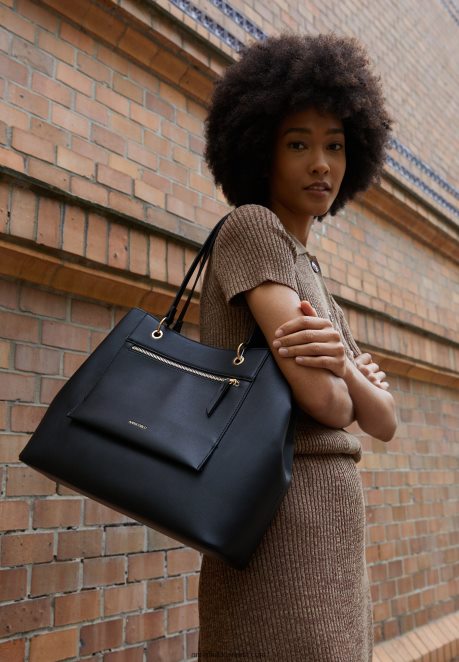 Anna Field Women Tote Bag Black H42J4Z2465