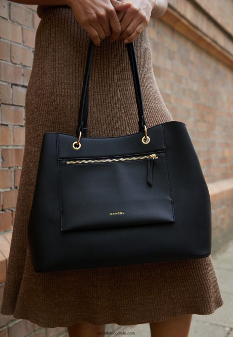Anna Field Women Tote Bag Black H42J4Z2465