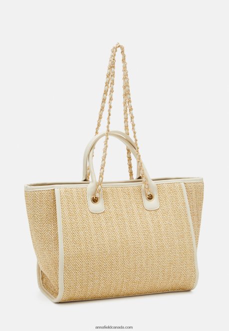 Anna Field Women Tote Bag Off-White H42J4Z2463