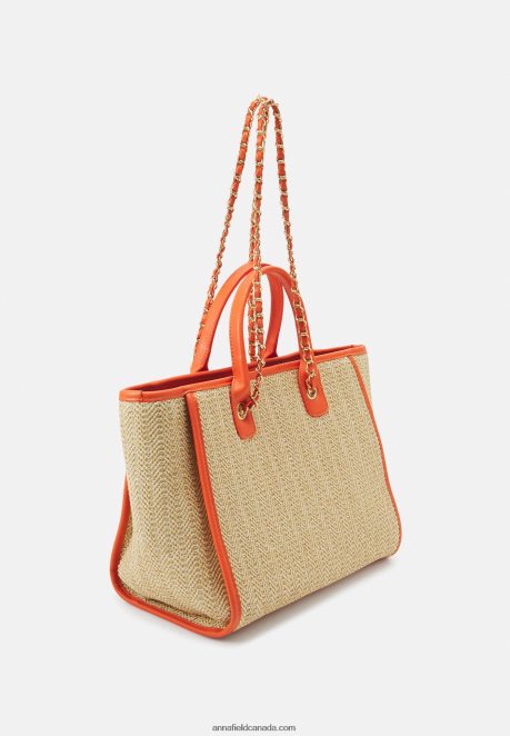 Anna Field Women Tote Bag Orange H42J4Z2460