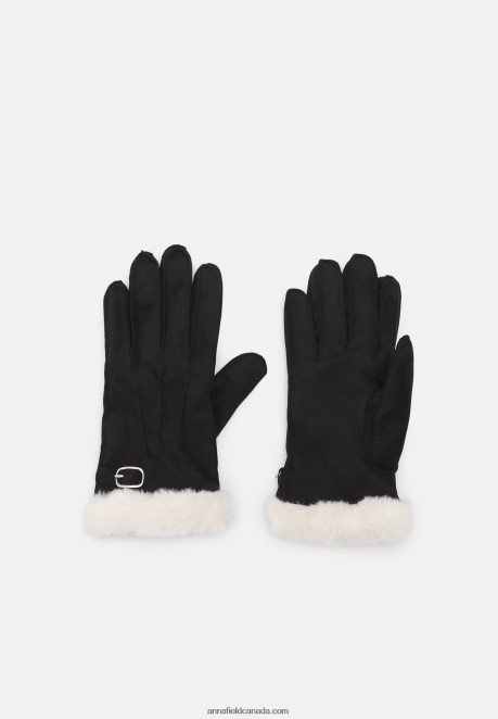 Anna Field Women Gloves Black/Off White H42J4Z2855