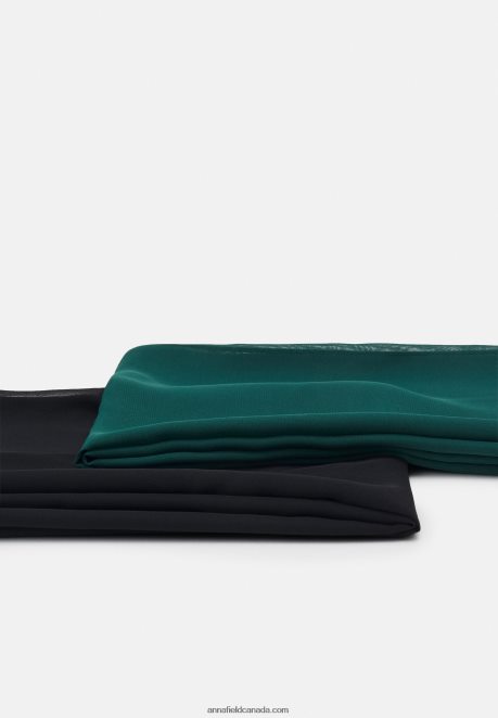 Anna Field Women 2 Pack Headscarf Black/Green H42J4Z2707