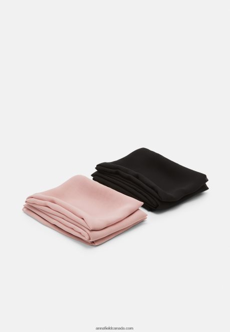 Anna Field Women 2 Pack Headscarf Black/Pink H42J4Z2706