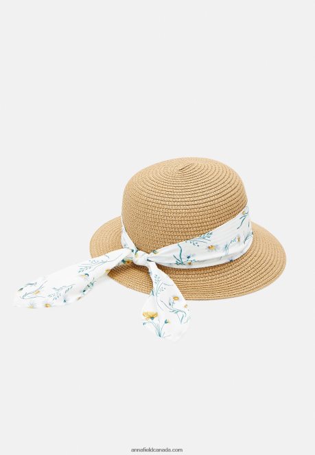 Anna Field Women Hat Beige/White H42J4Z2717