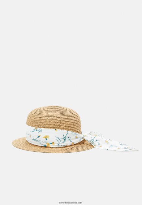 Anna Field Women Hat Beige/White H42J4Z2717