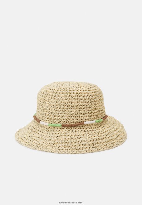 Anna Field Women Hat Tan/Green H42J4Z2722